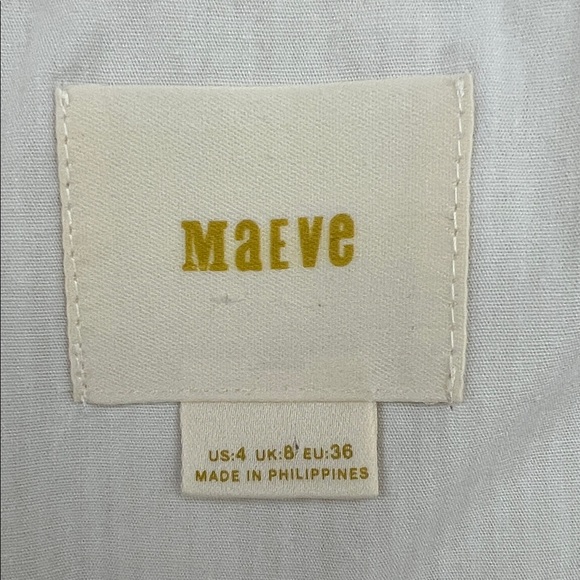 Maeve Cream Midi Dress with Button Detail - Picture 5 of 7